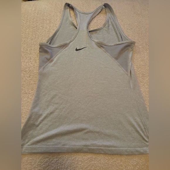 NIKE gray size medium razor back tank top - Picture 2 of 3